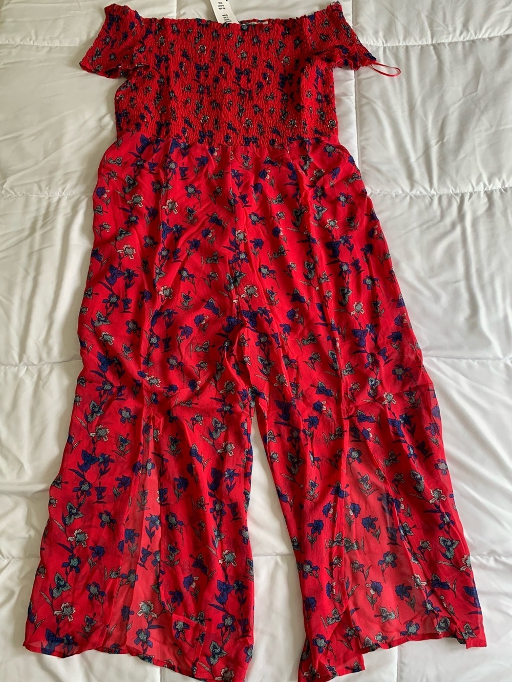 New with Tags Ricki’s size 14 red floral romper